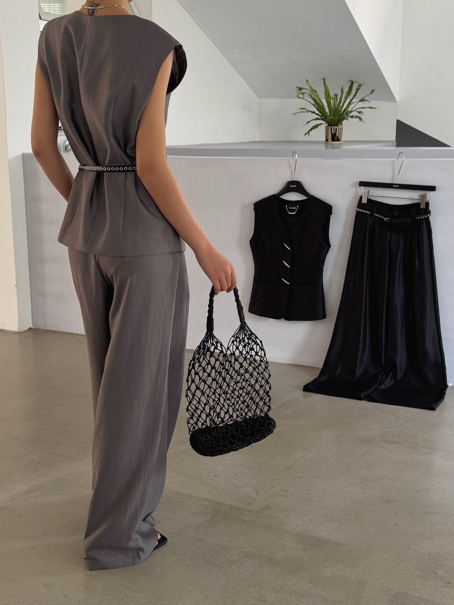 Su Abstract Button Vest