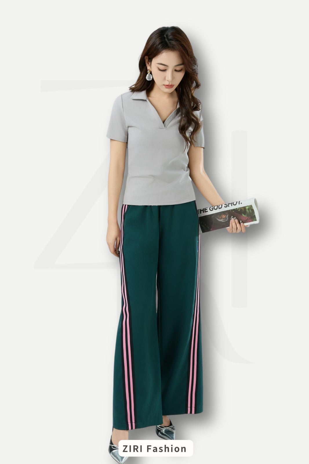 Ziri V-Neck Cotton Top