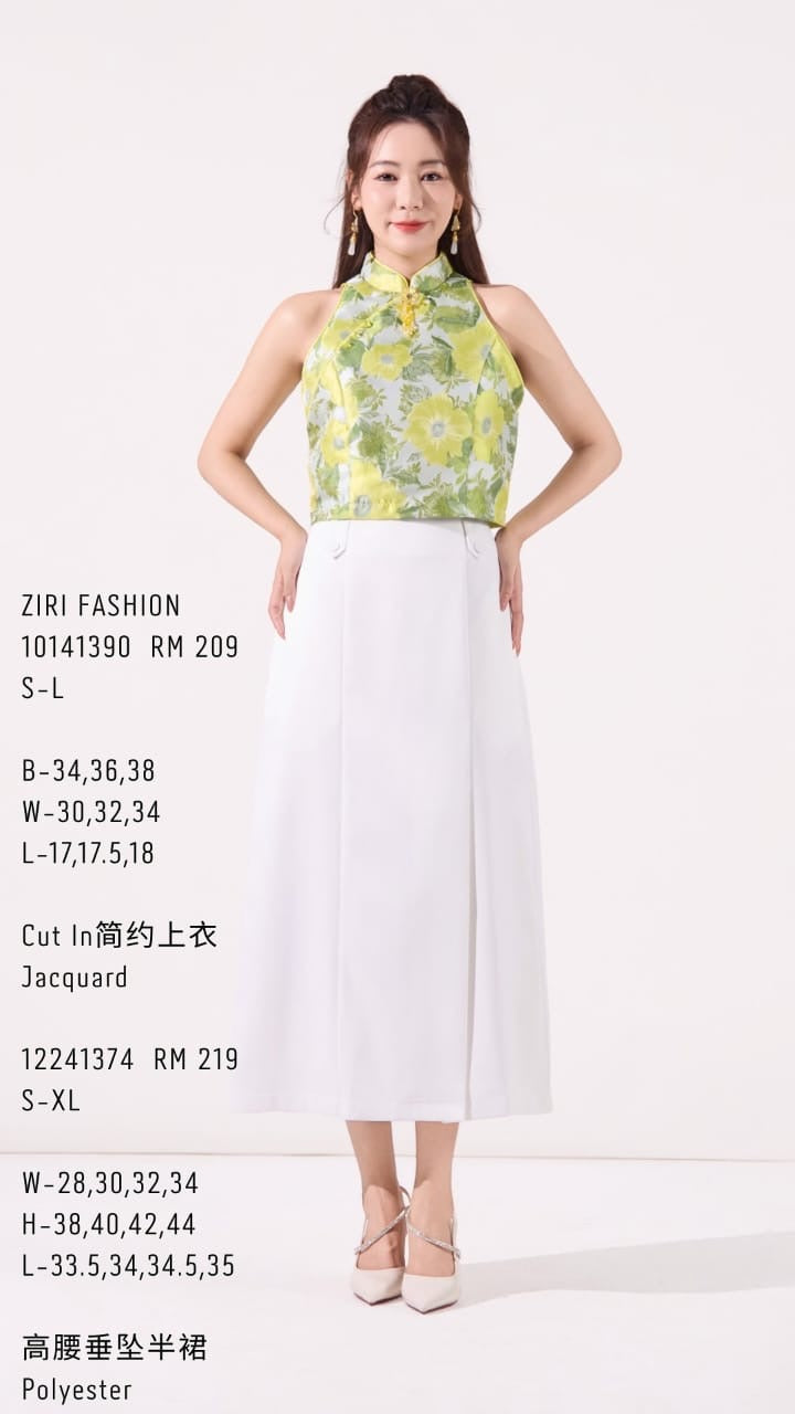 Lin Oriental Cut In Top