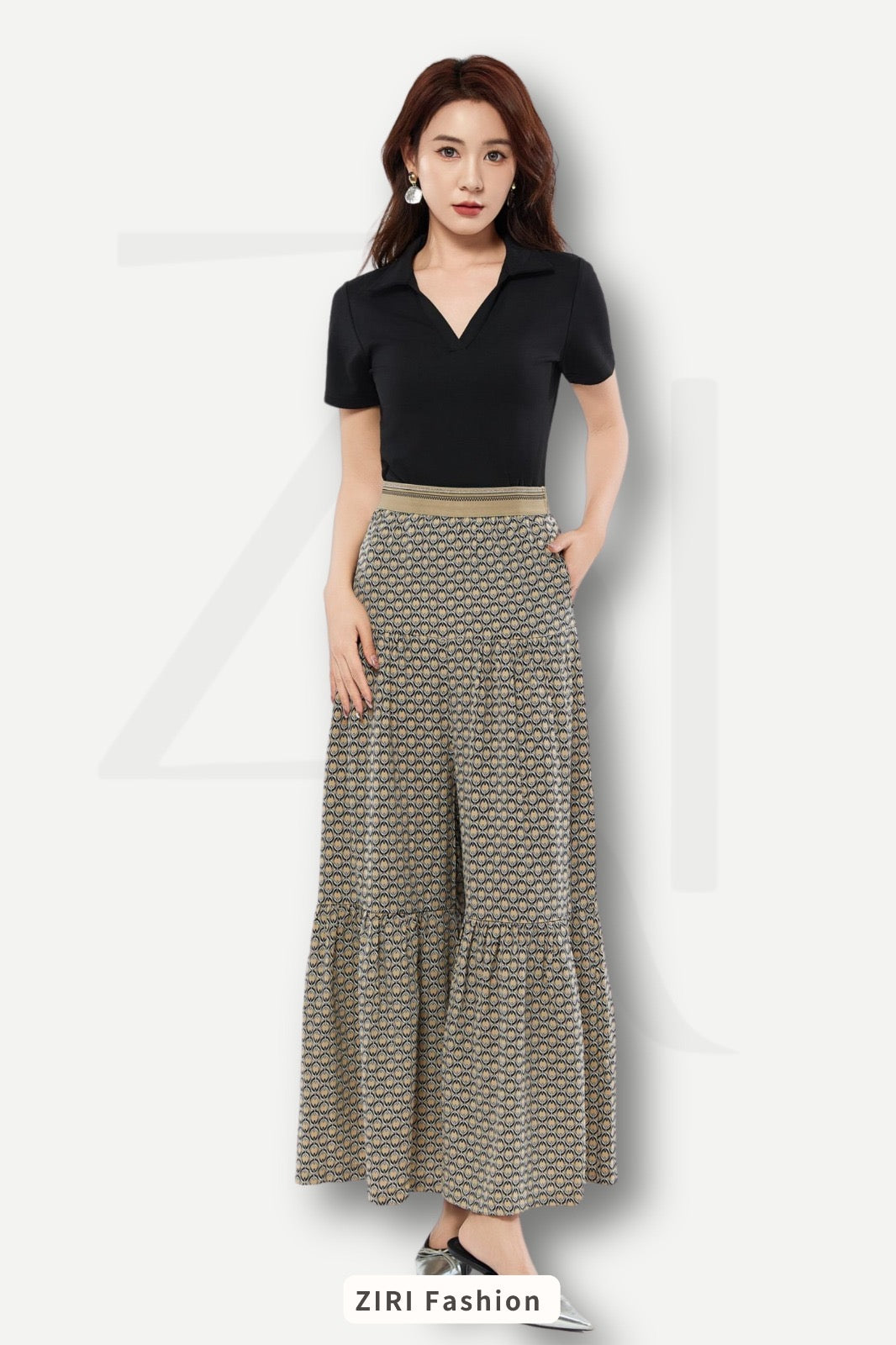 Ziri V-Neck Cotton Top