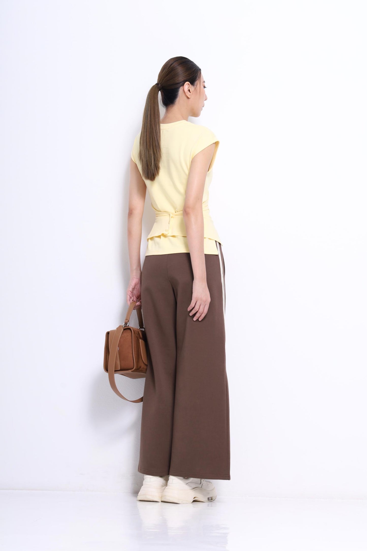 Janice Cross Waist Knit Tee
