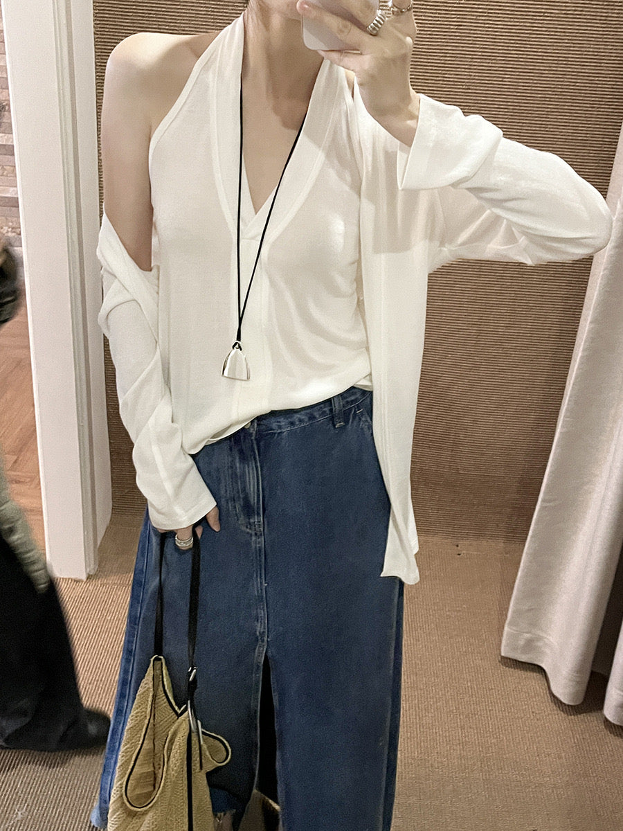 Bianca Duo Knit Tank + Cardigan Set