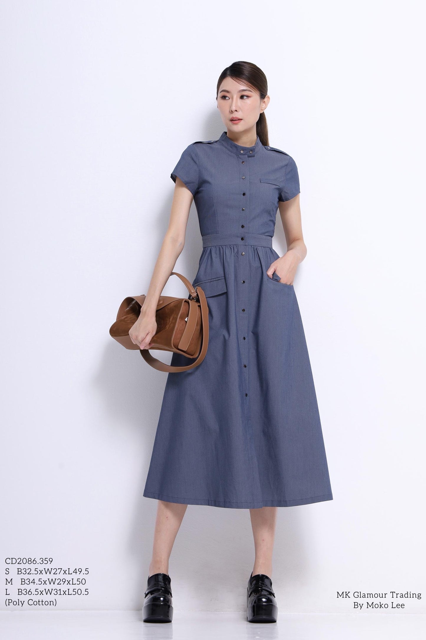 Taia Aline Bi-Material Dress