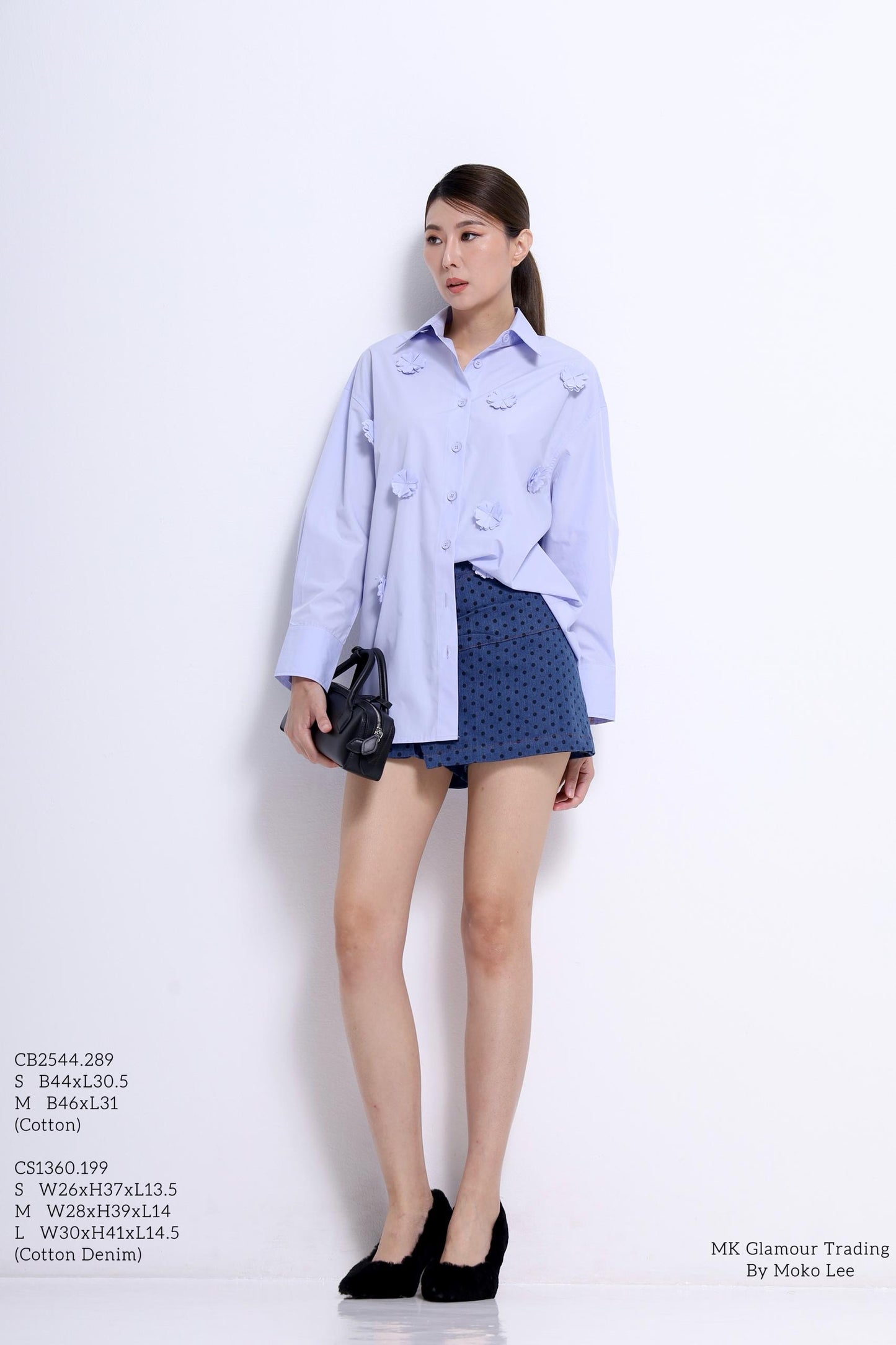 Carolina Denim Big Bow Skort