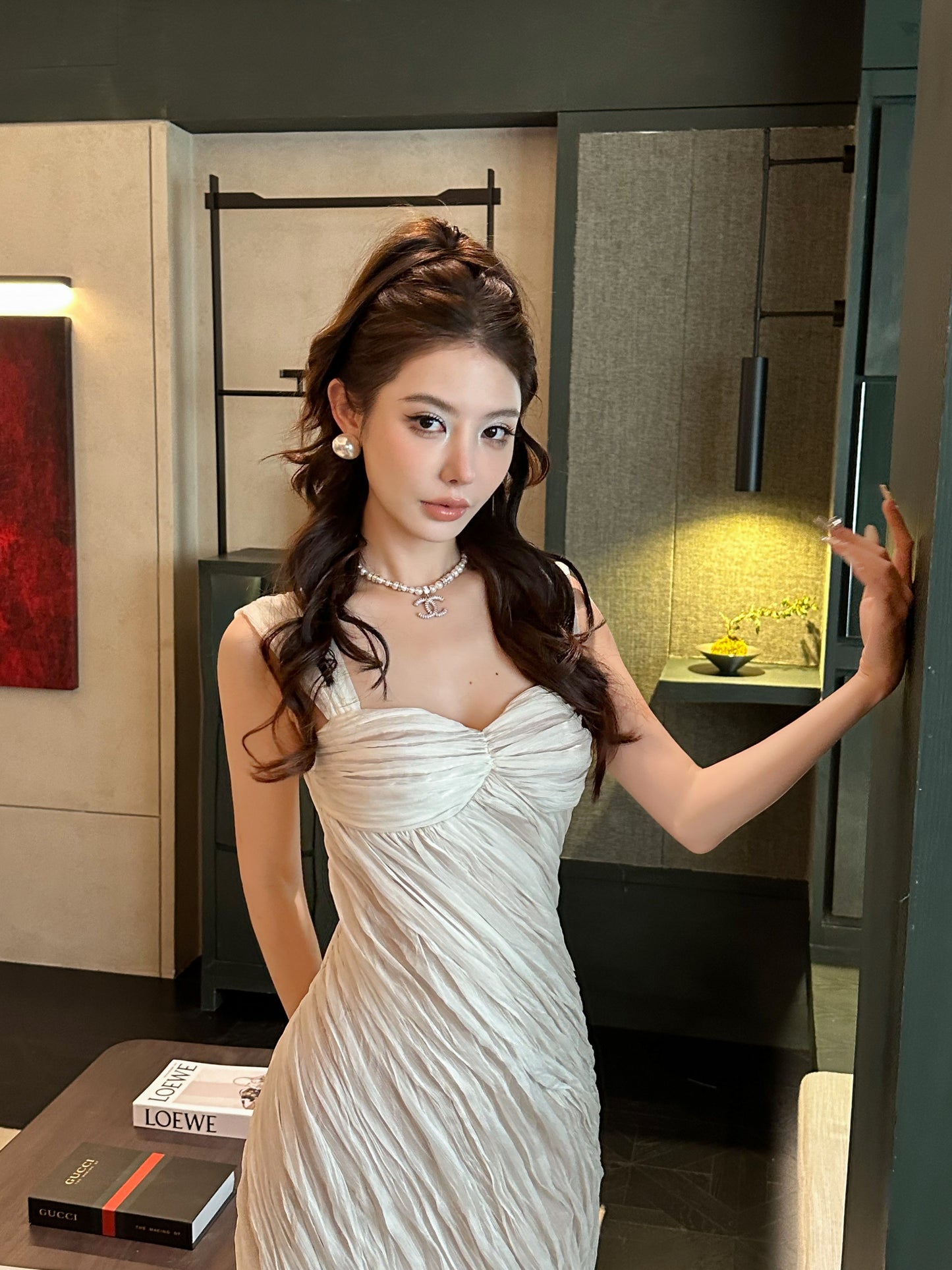 Venus Layered Evening Flare Dress