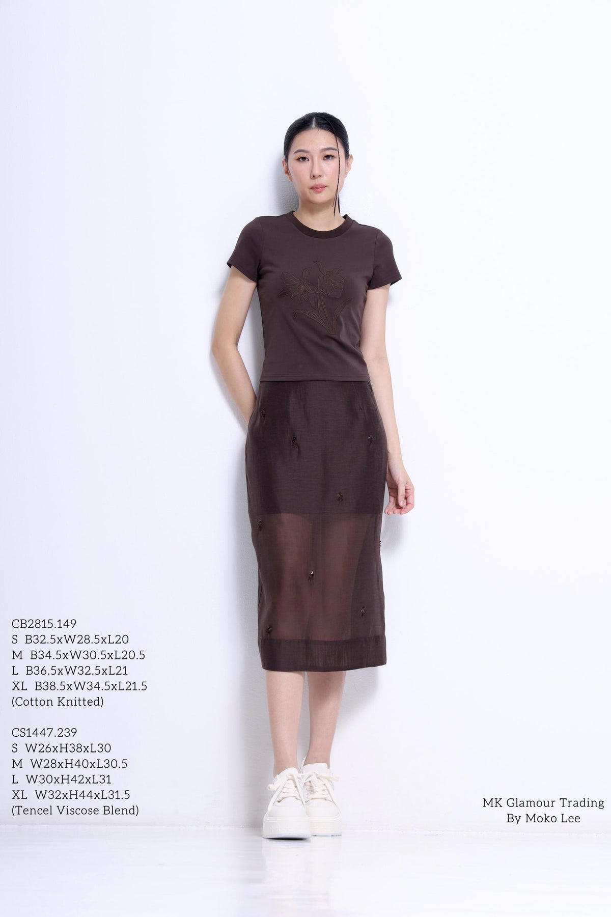 Lian Floral Embroidered Cotton T-Shirt
