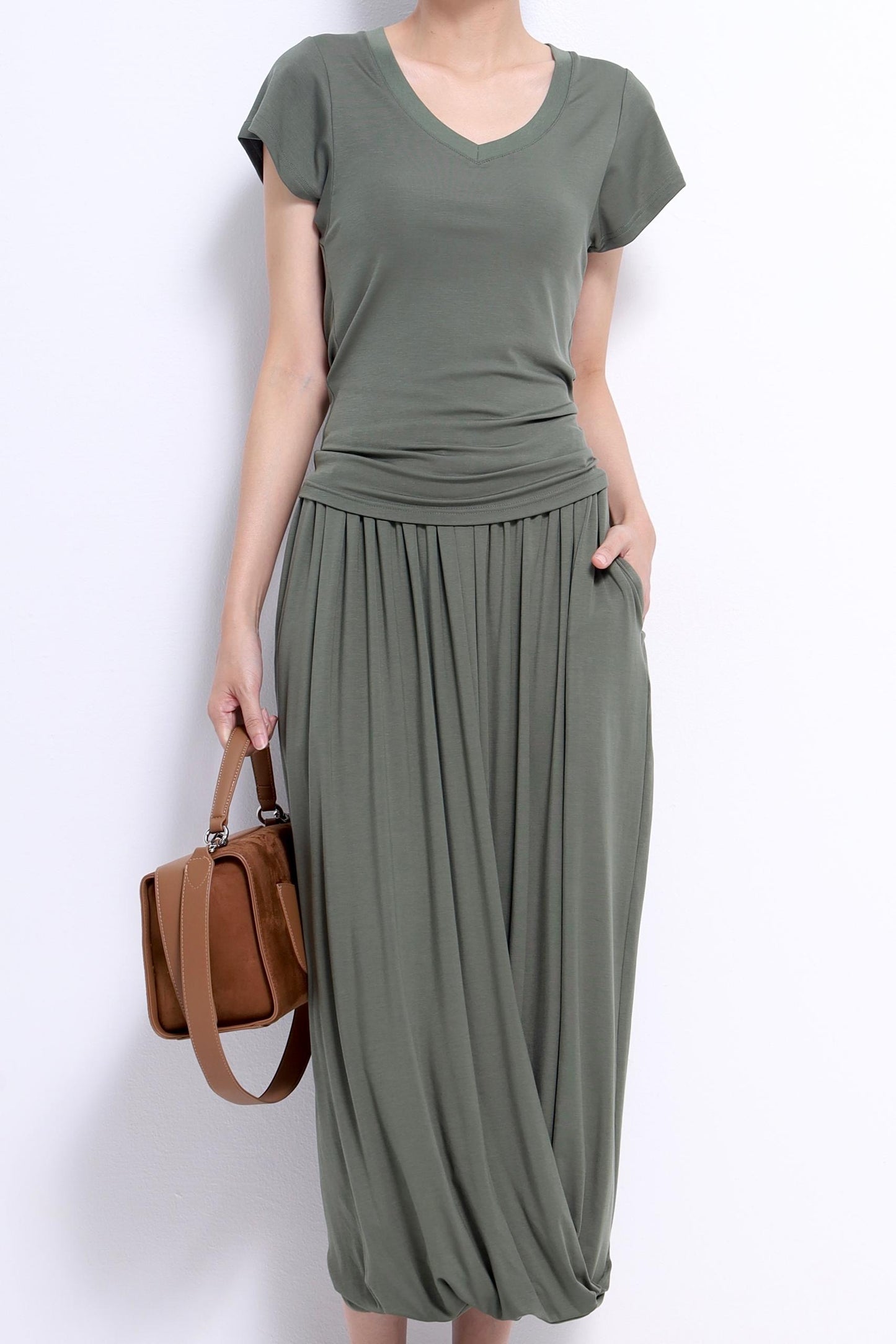 Jay Asymmetrical V-neck Tee