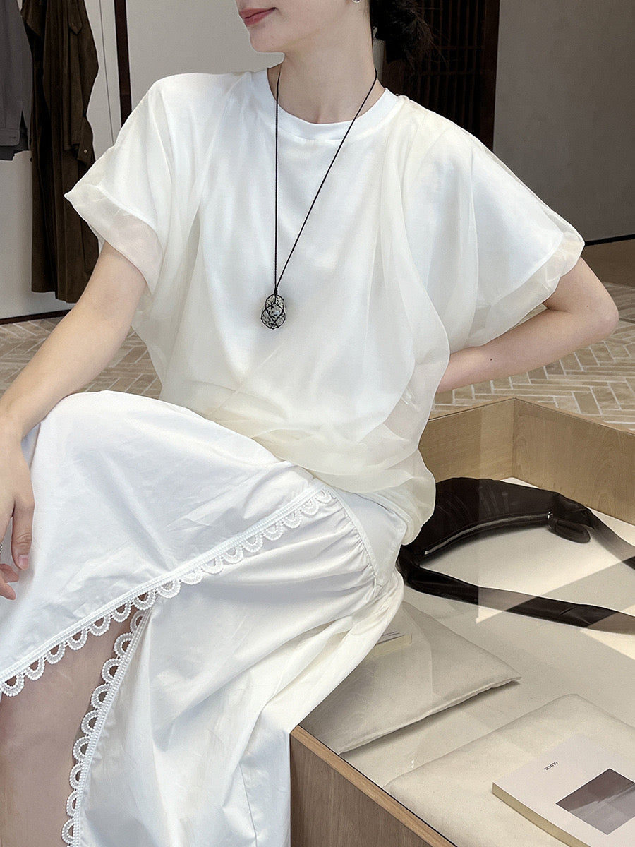 Kate Asymmetrial Layered Mesh Top