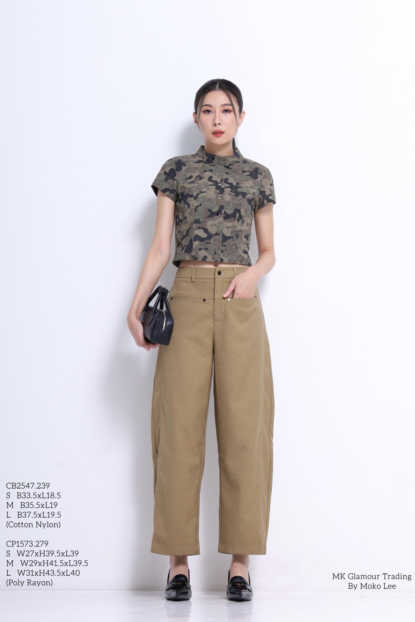Nikki High Rise Barrel Pants