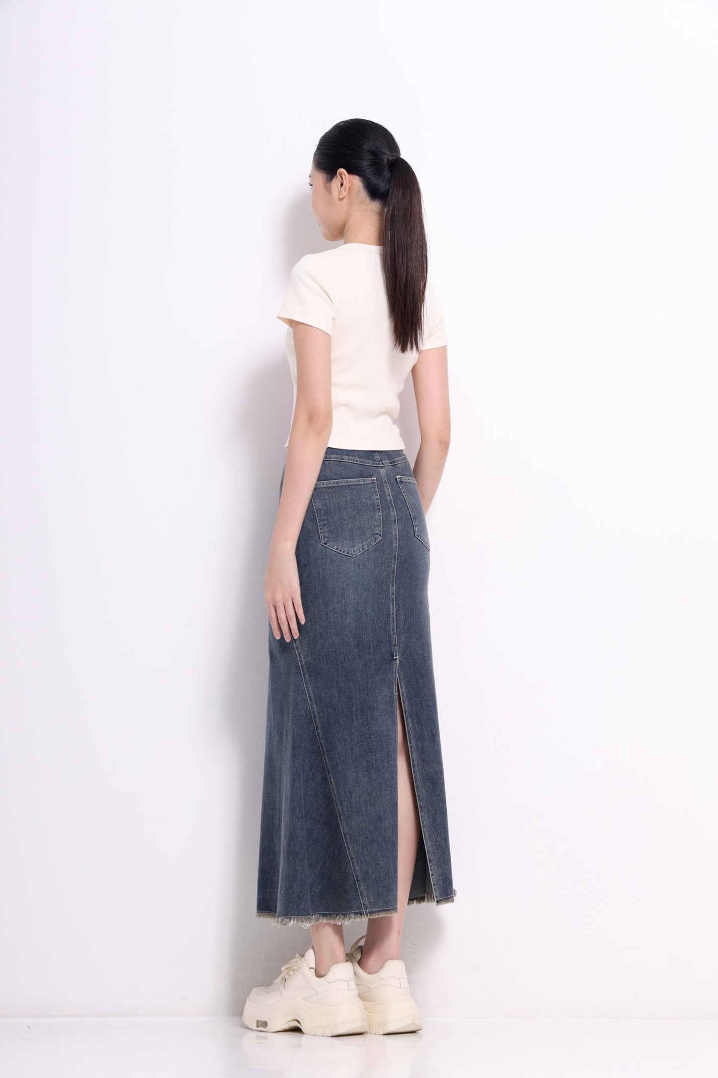 Azalea High Waisted Denim Mermaid Skirt