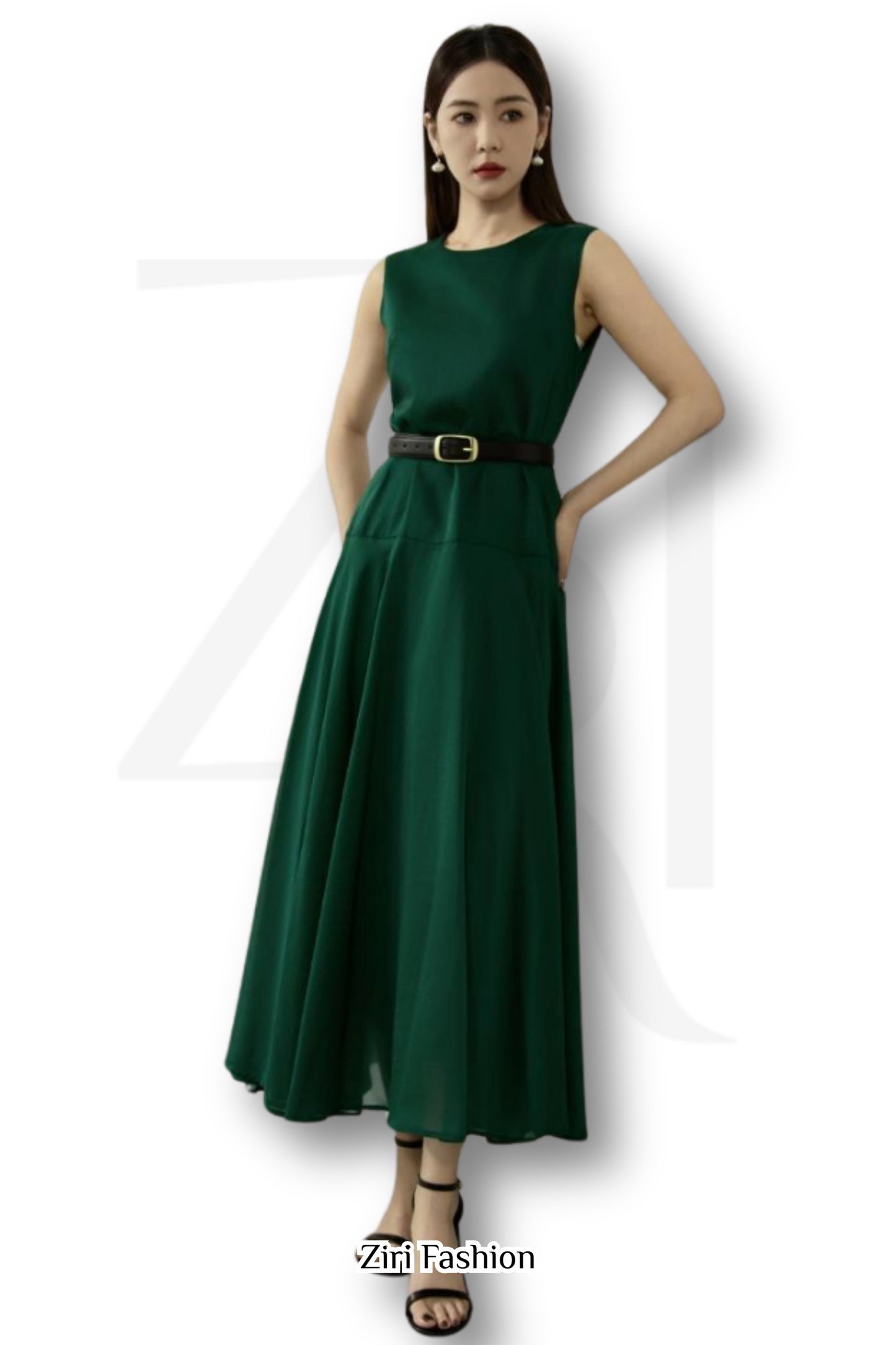 Ziri Tencel Slip-on Dress