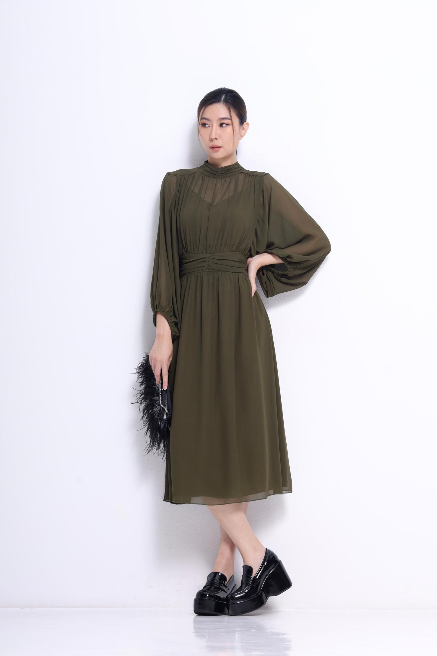 Chloe Lavalliere Chiffon Dress