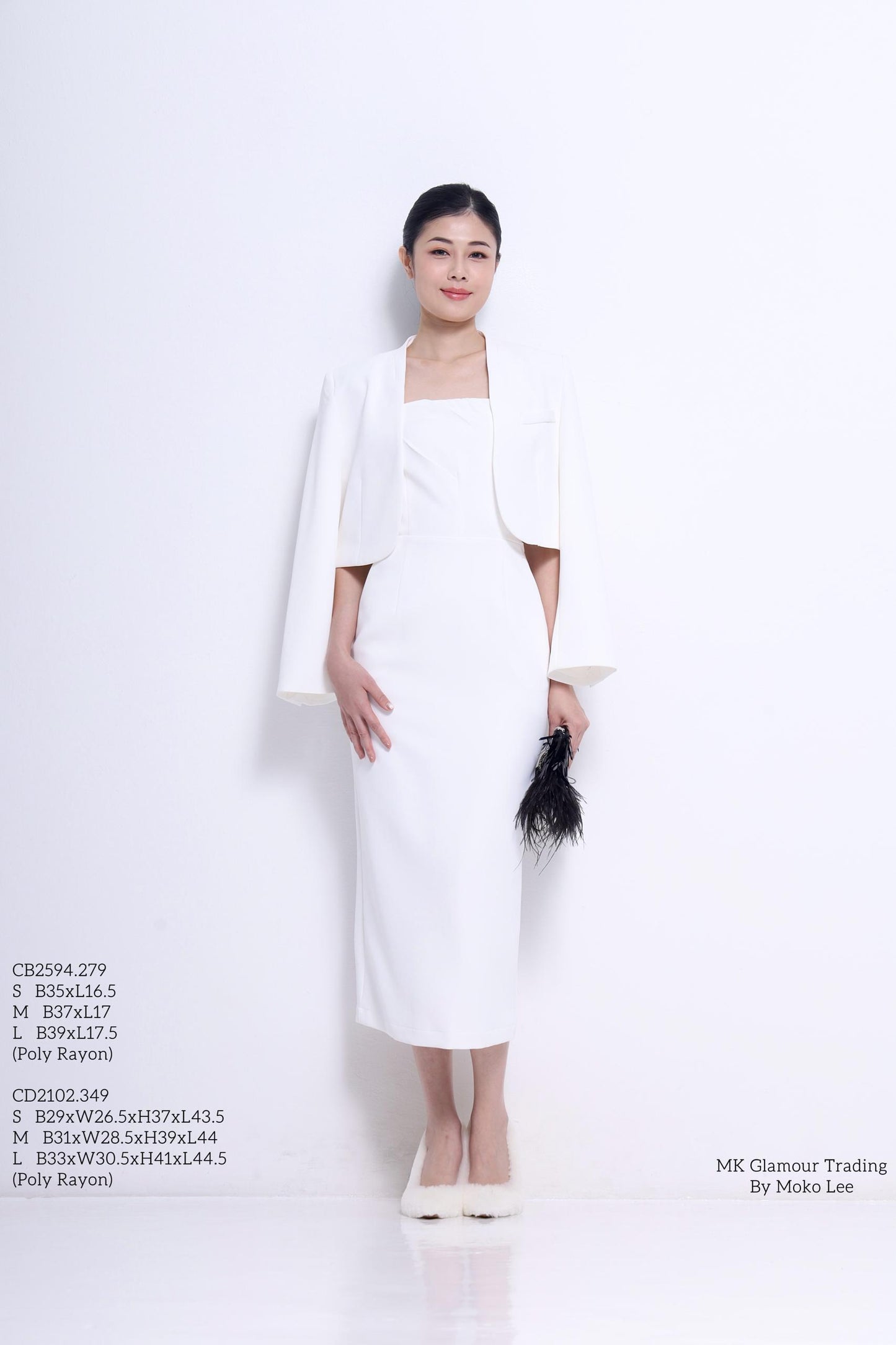 Lyla Tailored Cropped Open Jacket