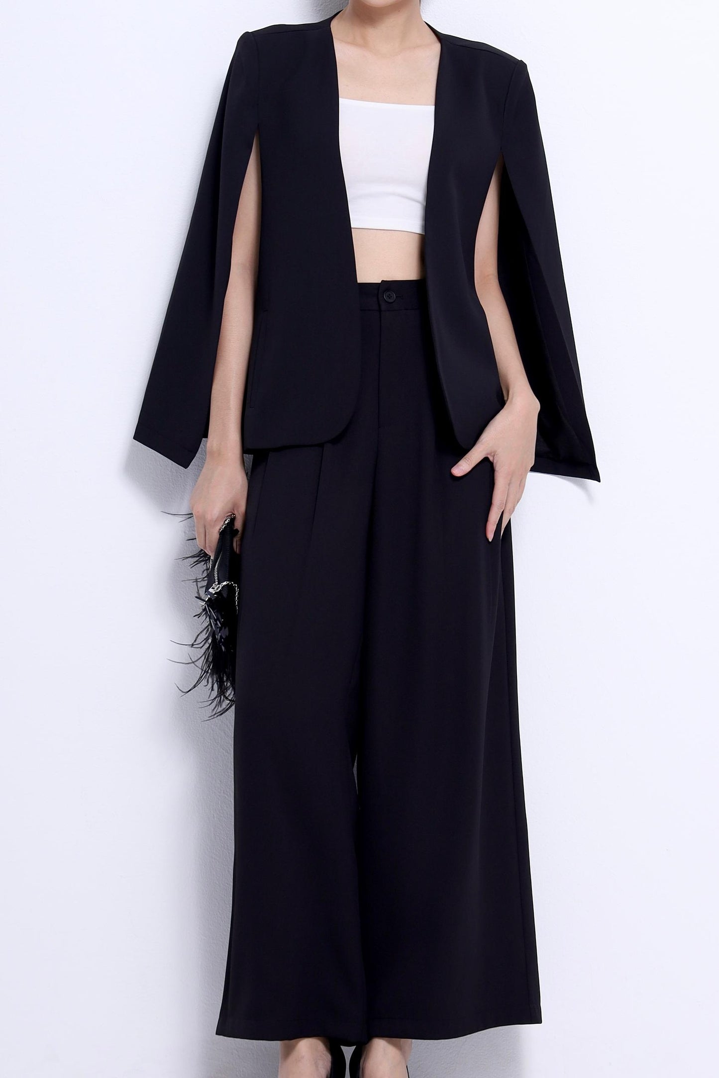 Jace Tailored Cape Blazer