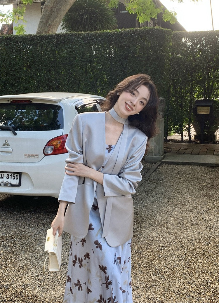 Zena Oversized Linen Blazer
