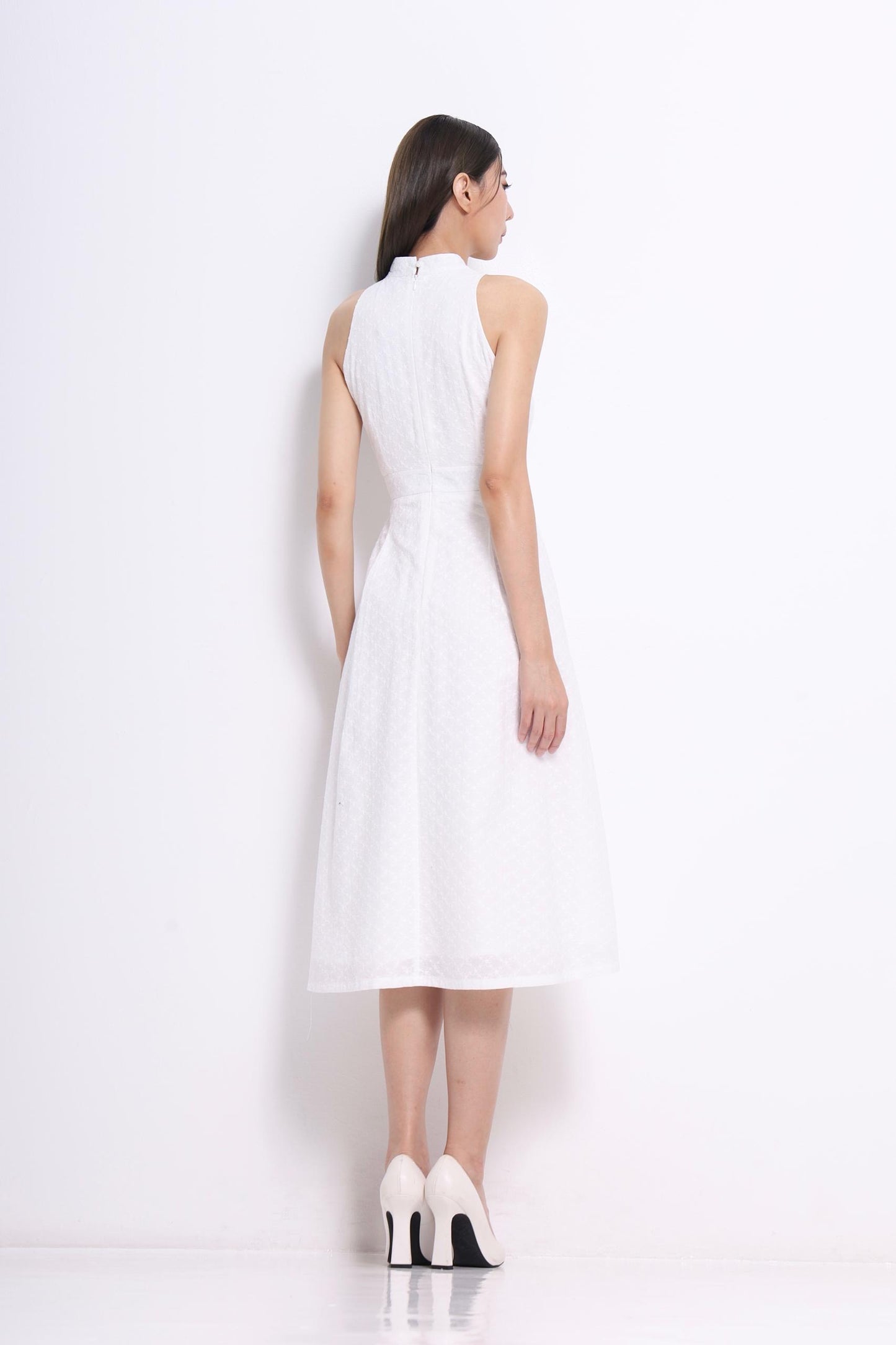 Aiko Cutout Embroidered Dress