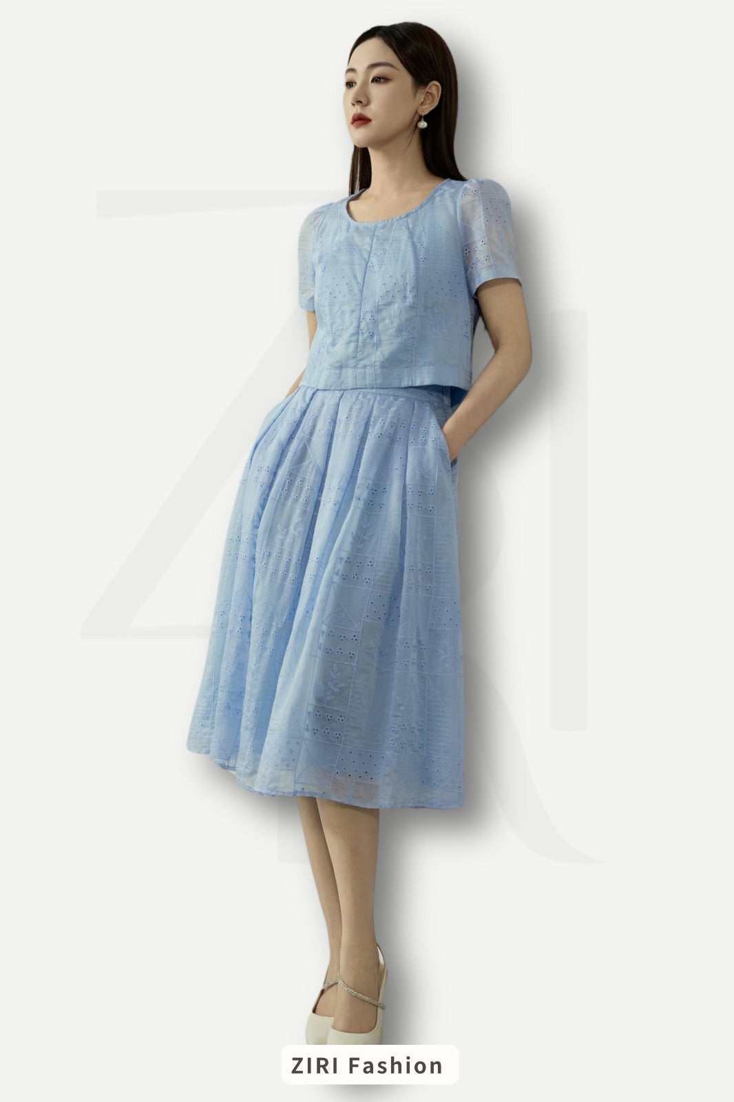 Ziri Lace Broderie Set