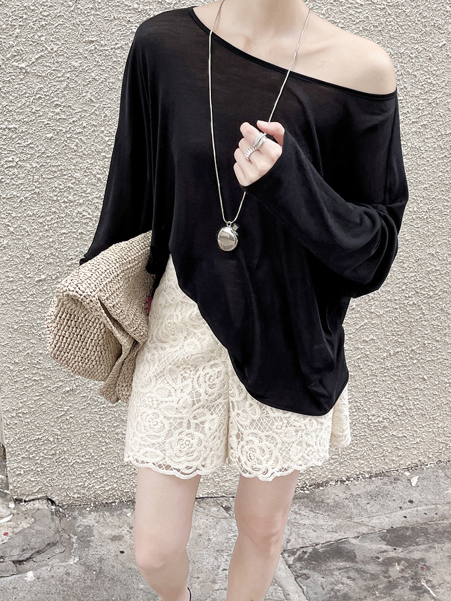Hoo Loose Open Back Tee