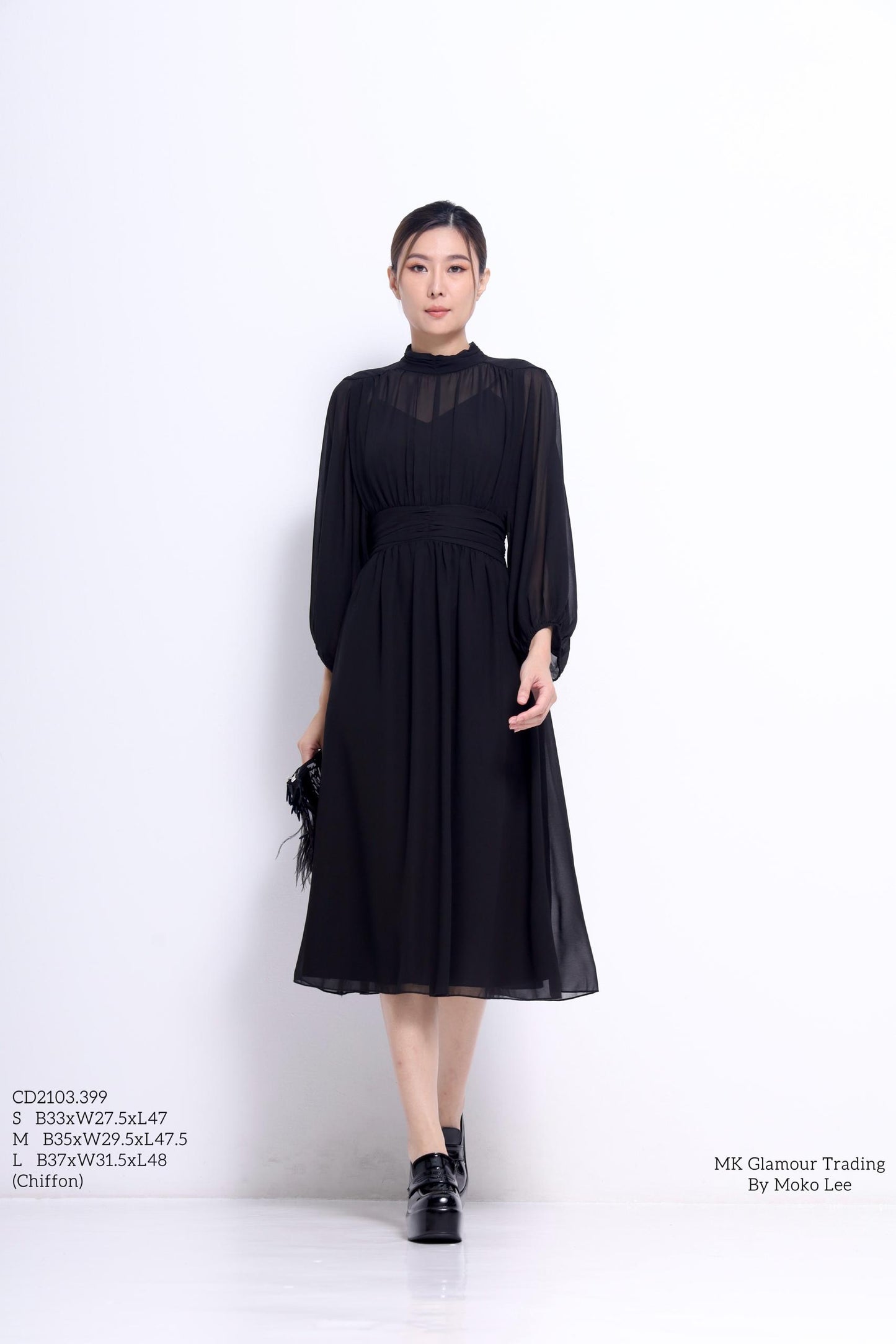 Chloe Lavalliere Chiffon Dress