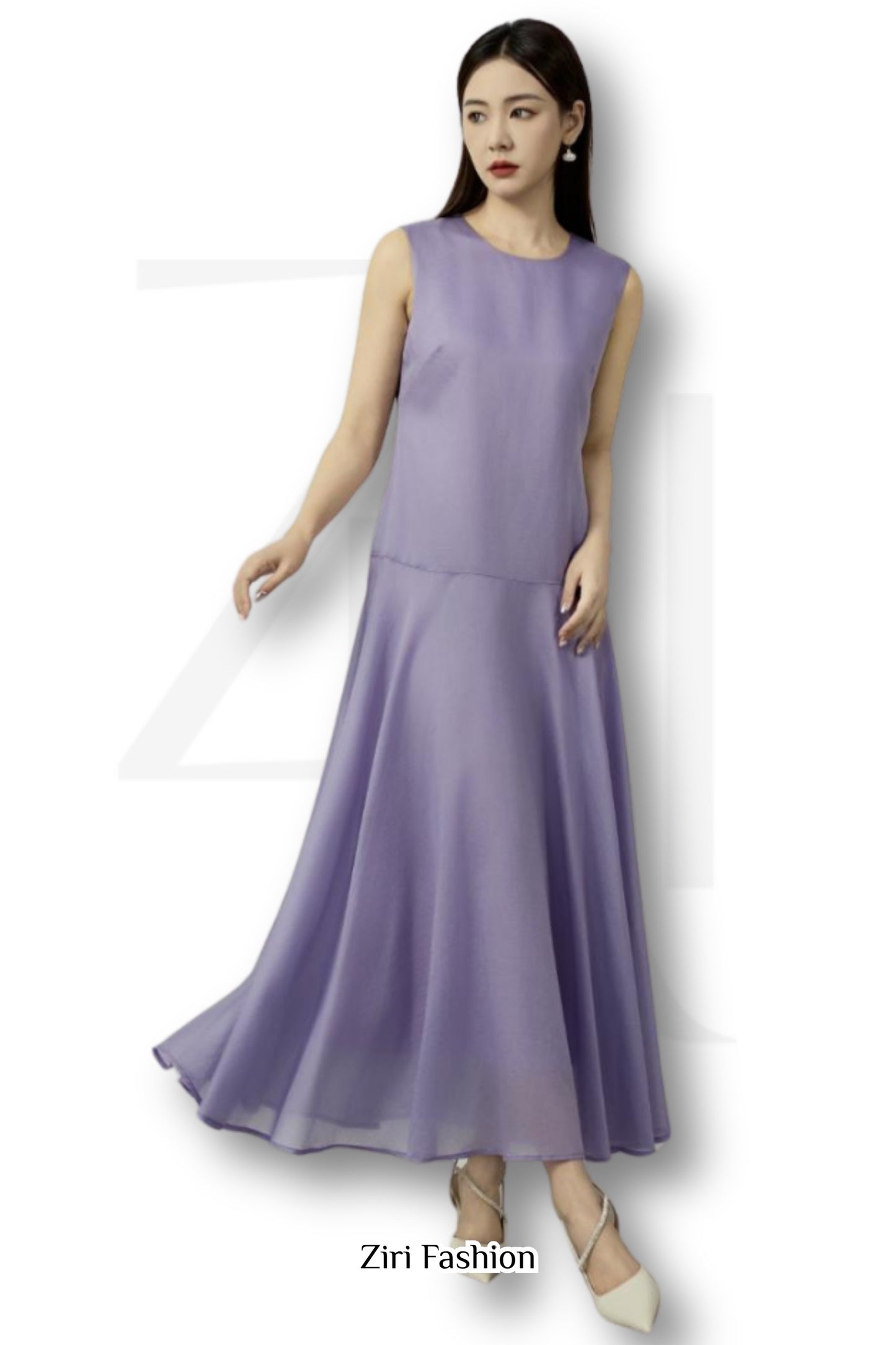 Ziri Tencel Slip-on Dress