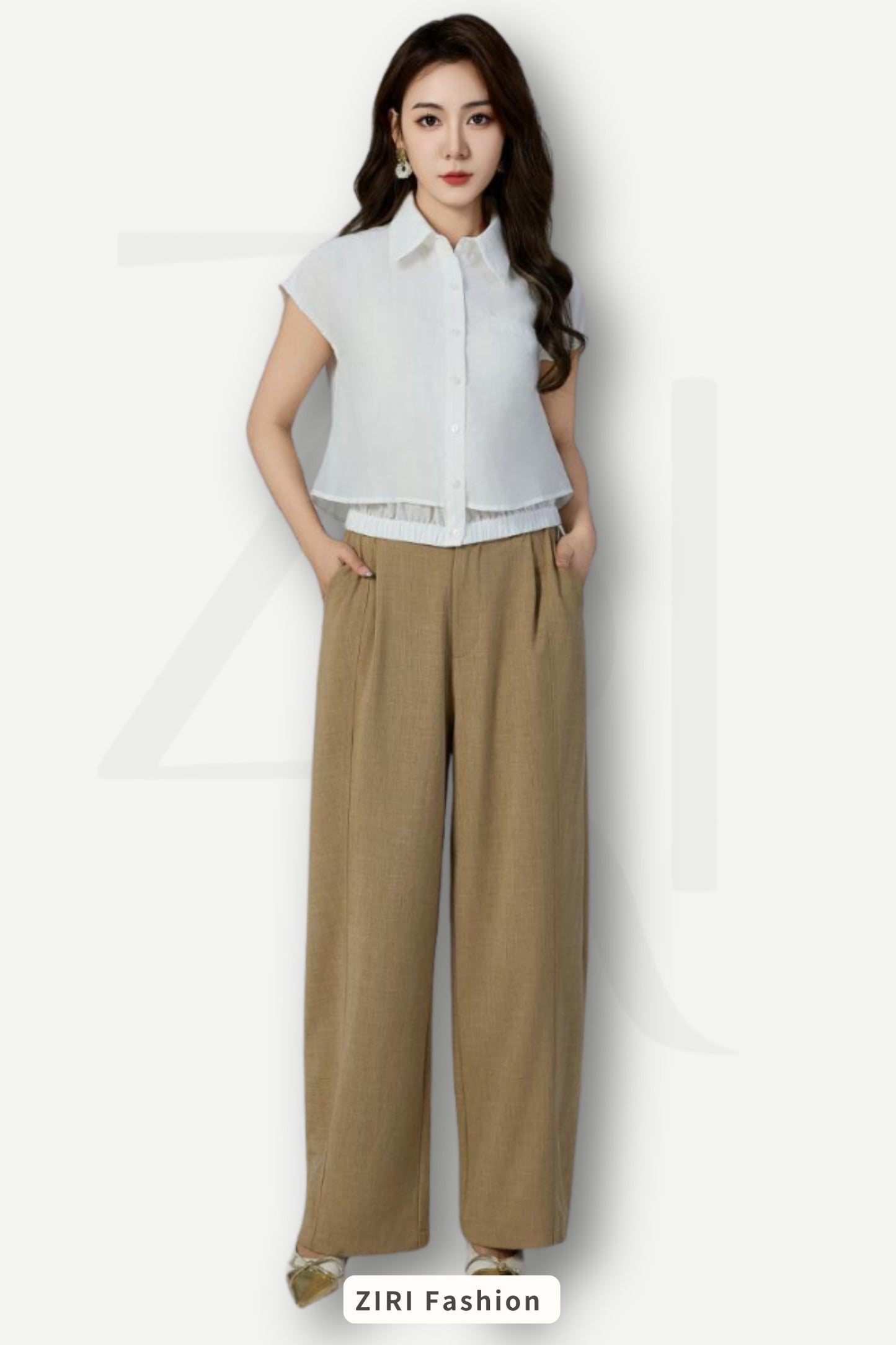 Ziri Tencel Layered Shirt