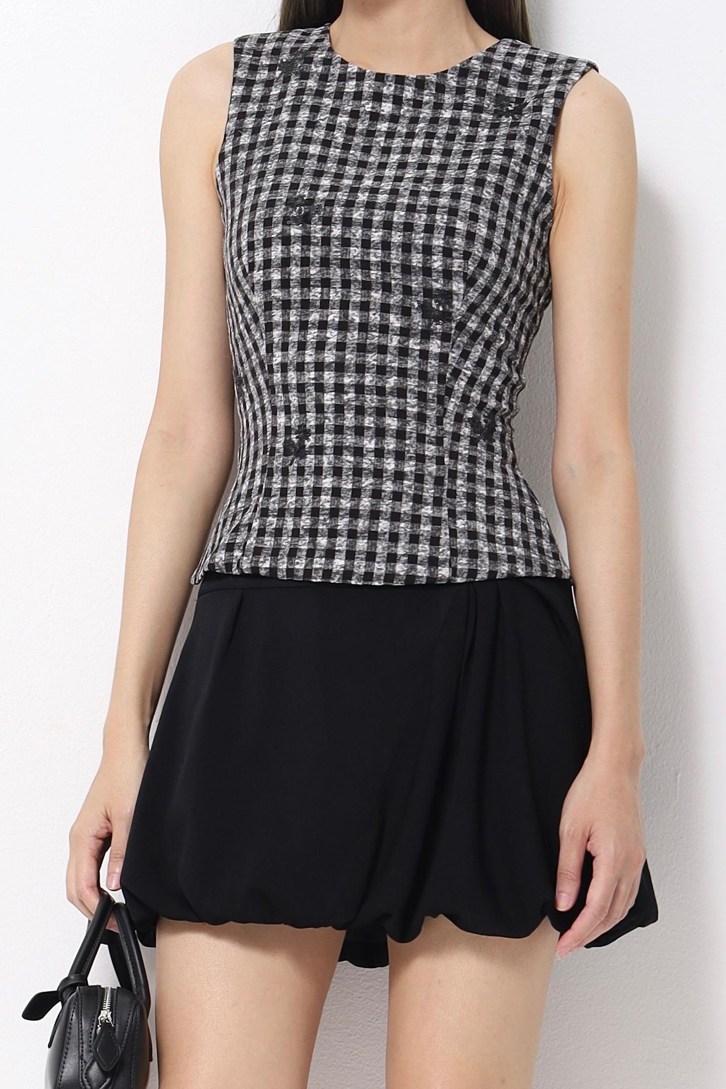 Talia Bubble Hem Mini Skirt