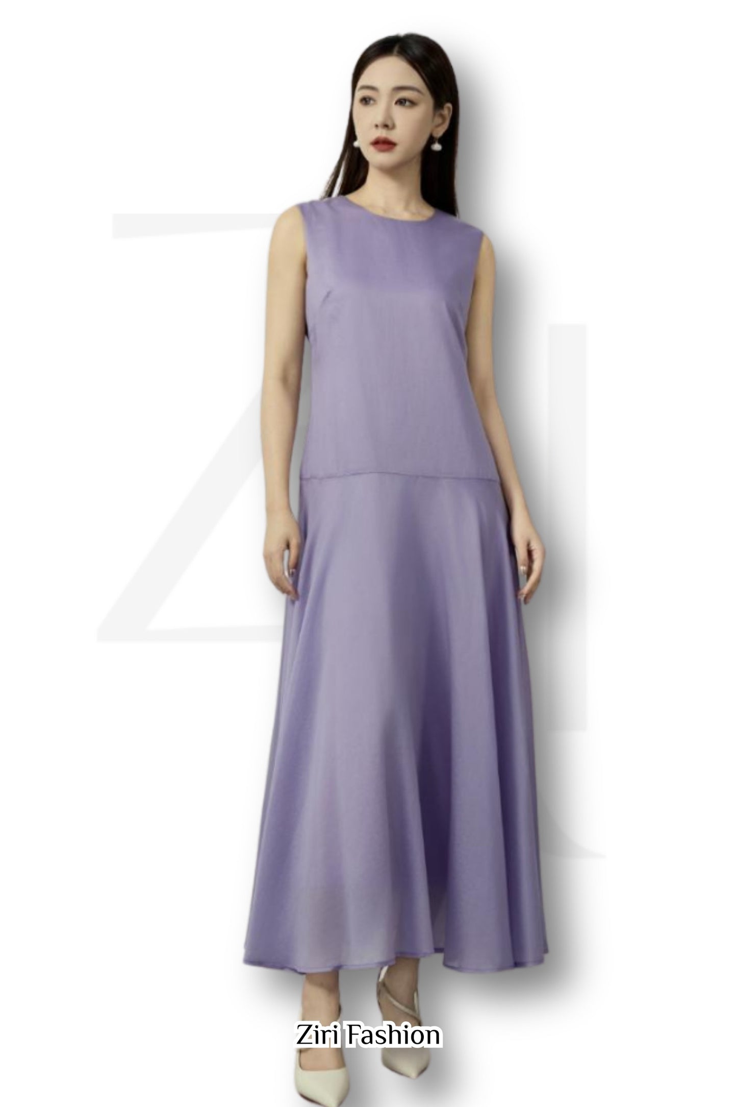 Ziri Tencel Slip-on Dress