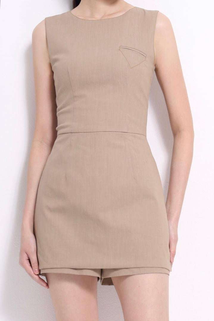 Fia Square-Neck Romper