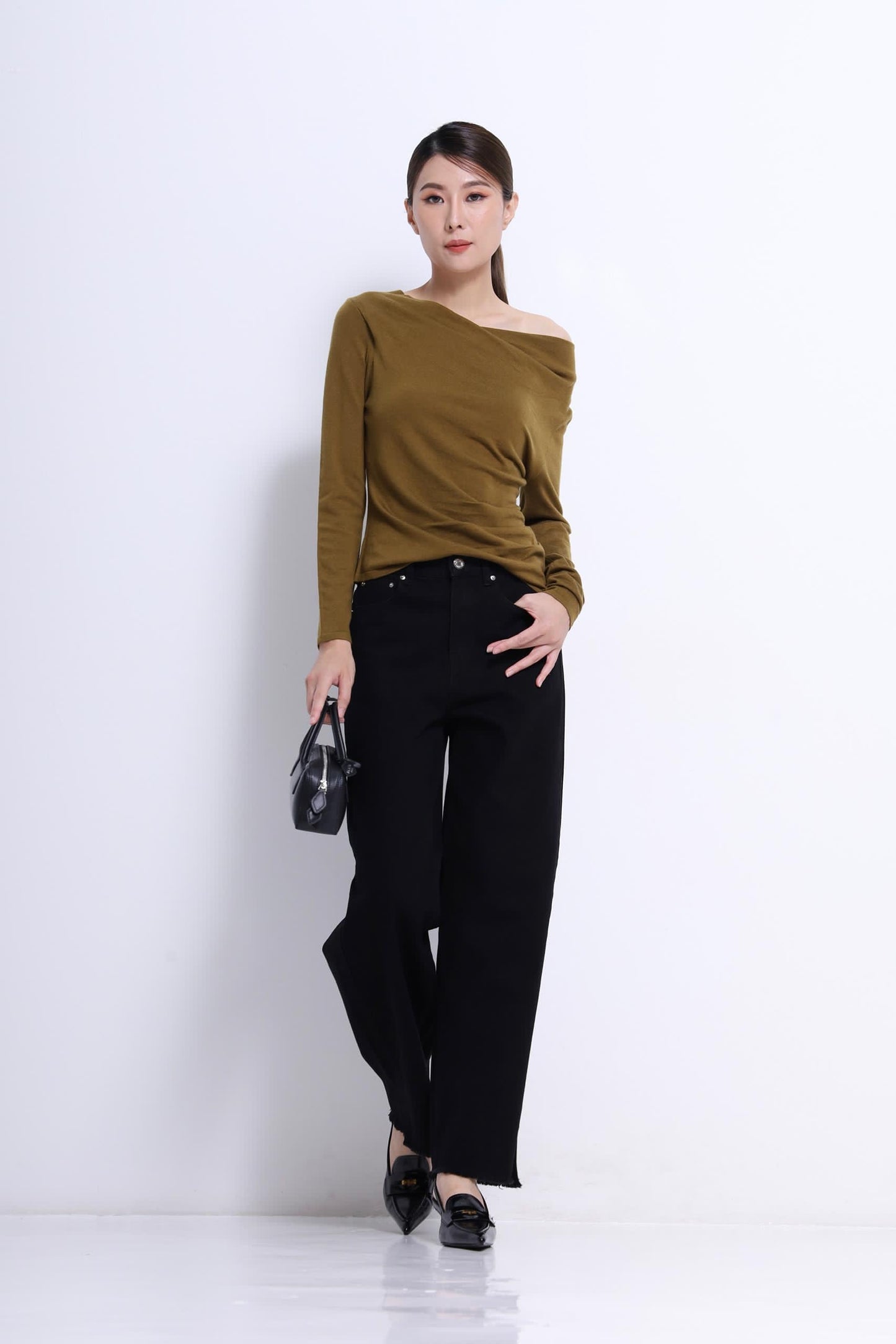 Ellie Asymmetrical Knit Top