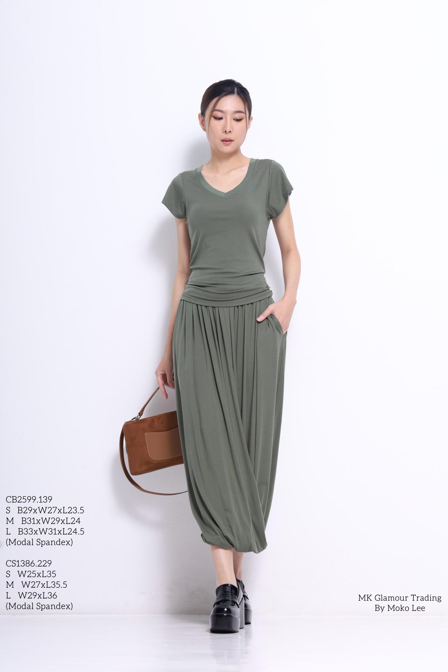 Jay Asymmetrical V-neck Tee