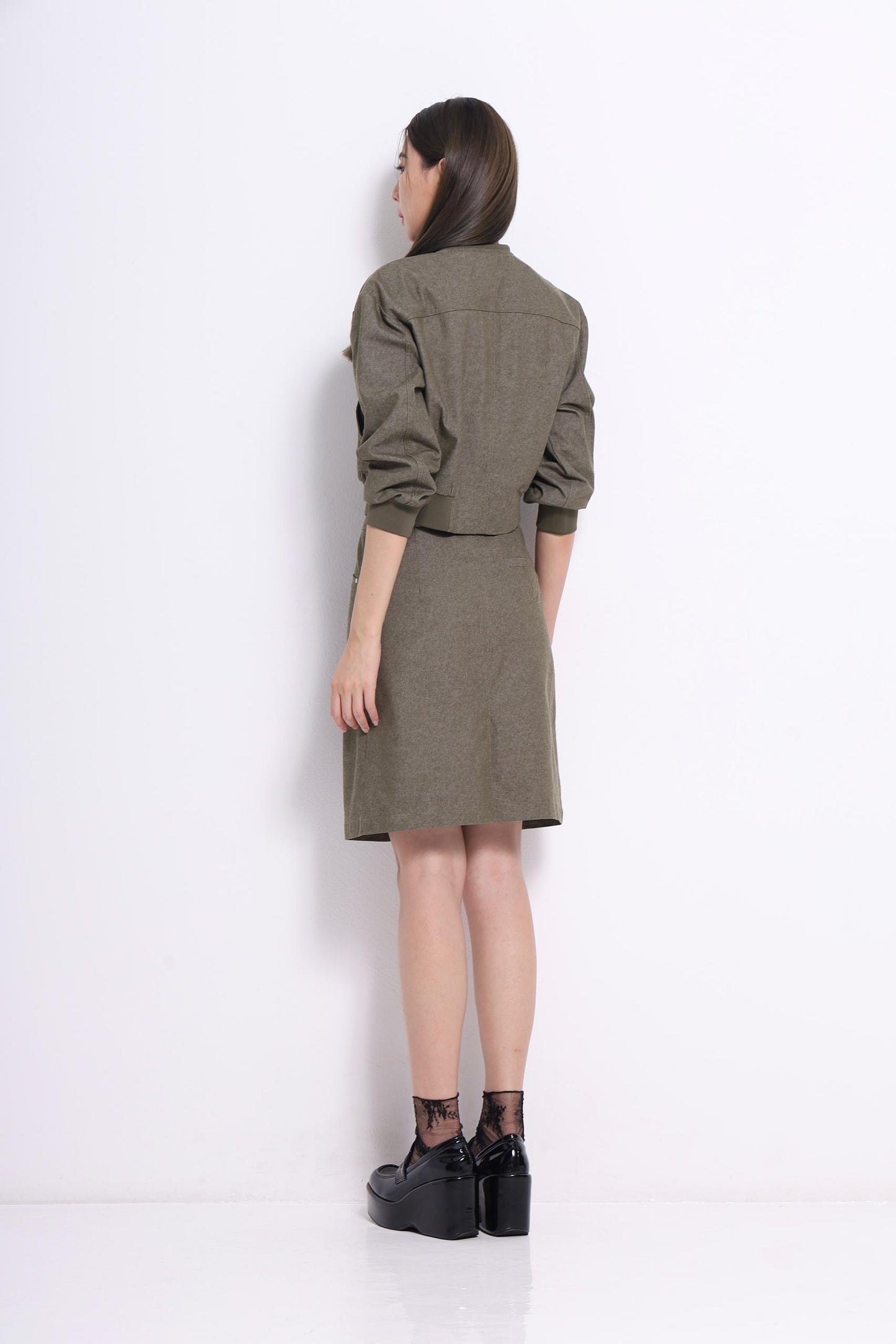 Zenda Denim Midi Skirt