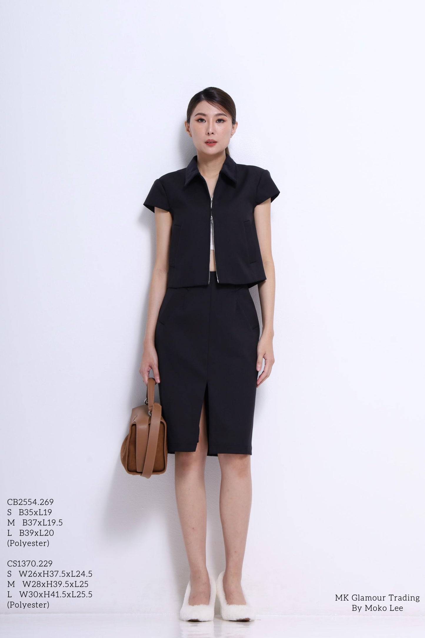 Bianca Front Slit Pencil Skirt