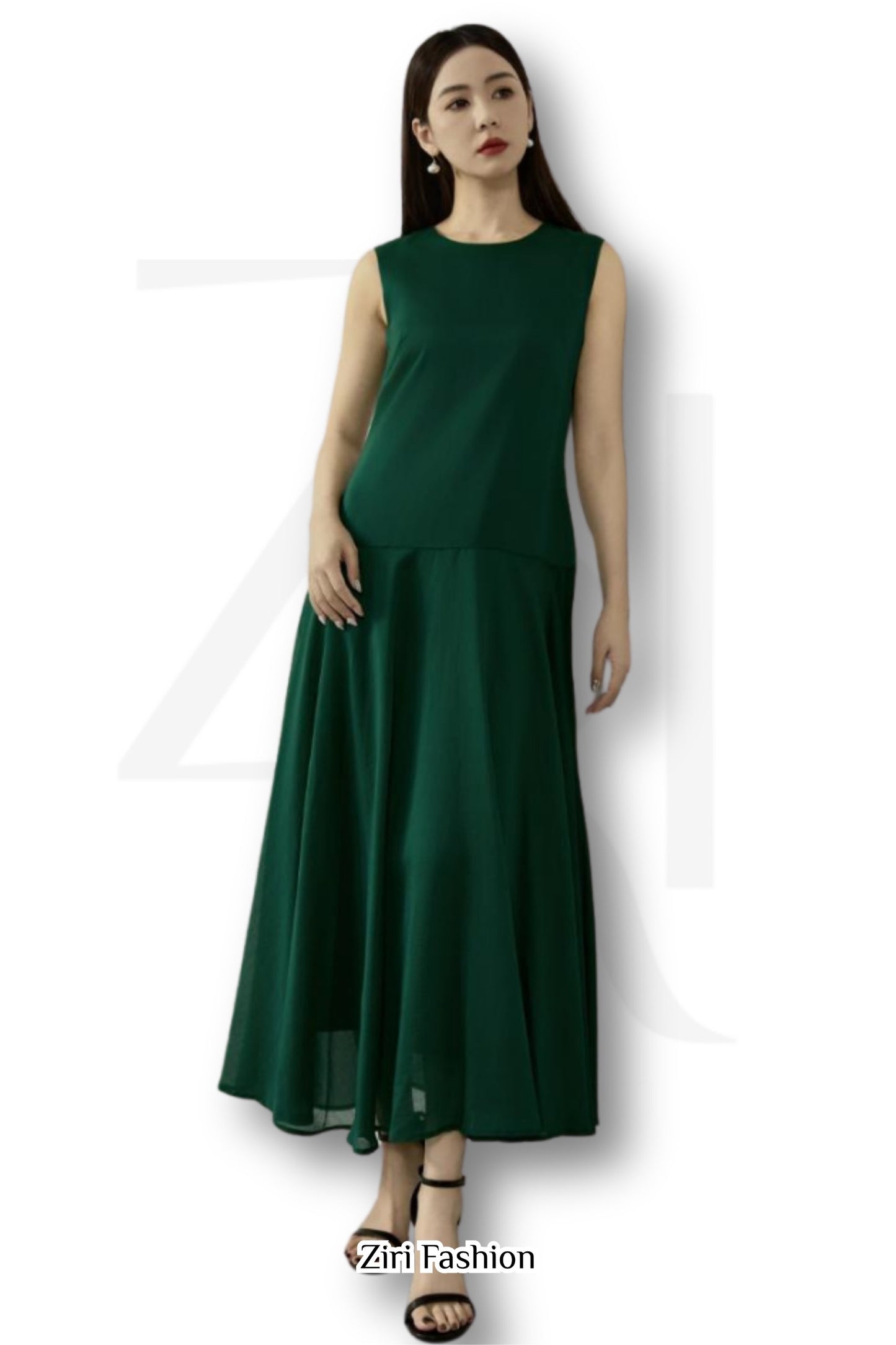 Ziri Tencel Slip-on Dress