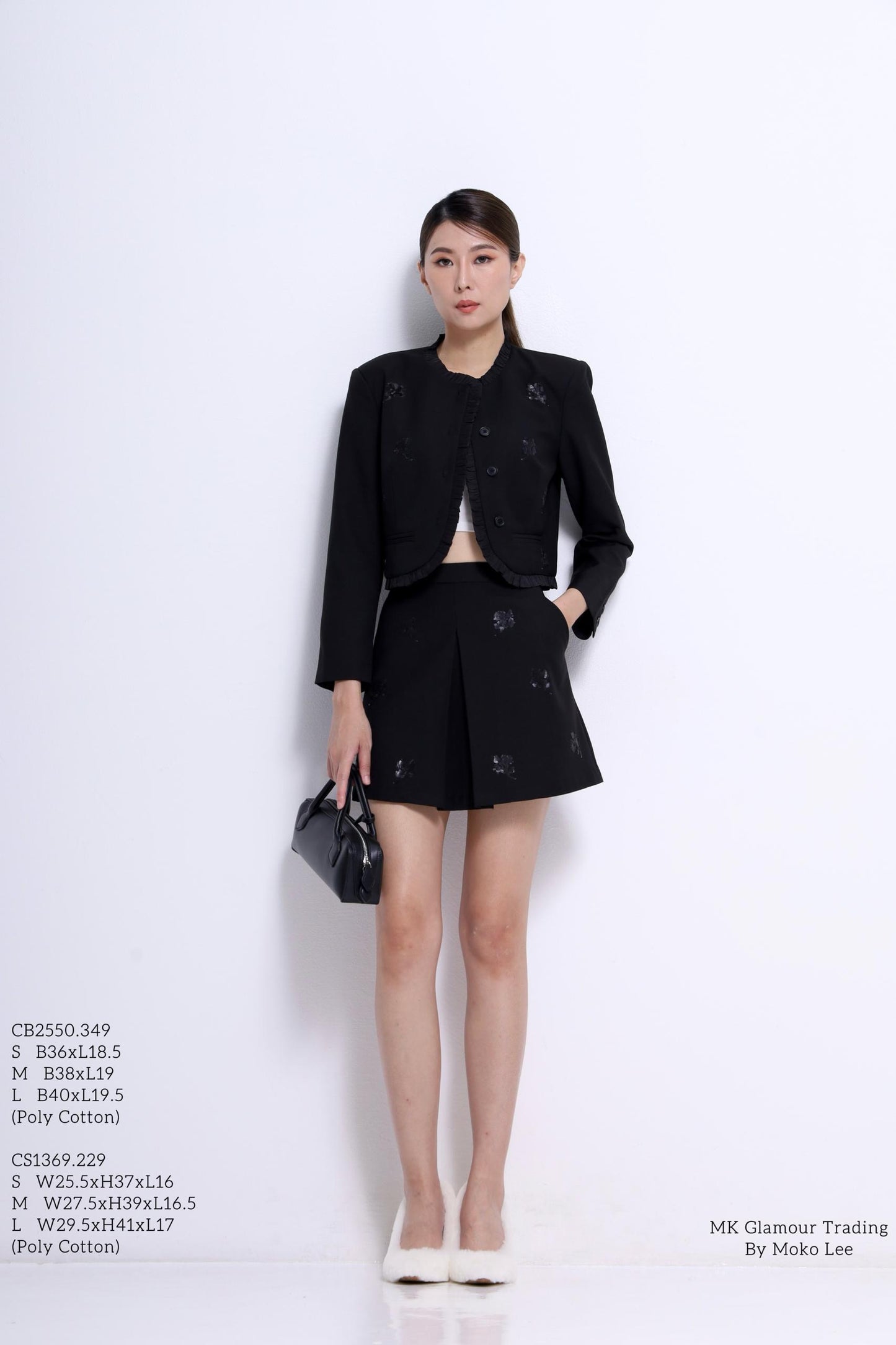 Chelsea Embroidered Cropped Jacket