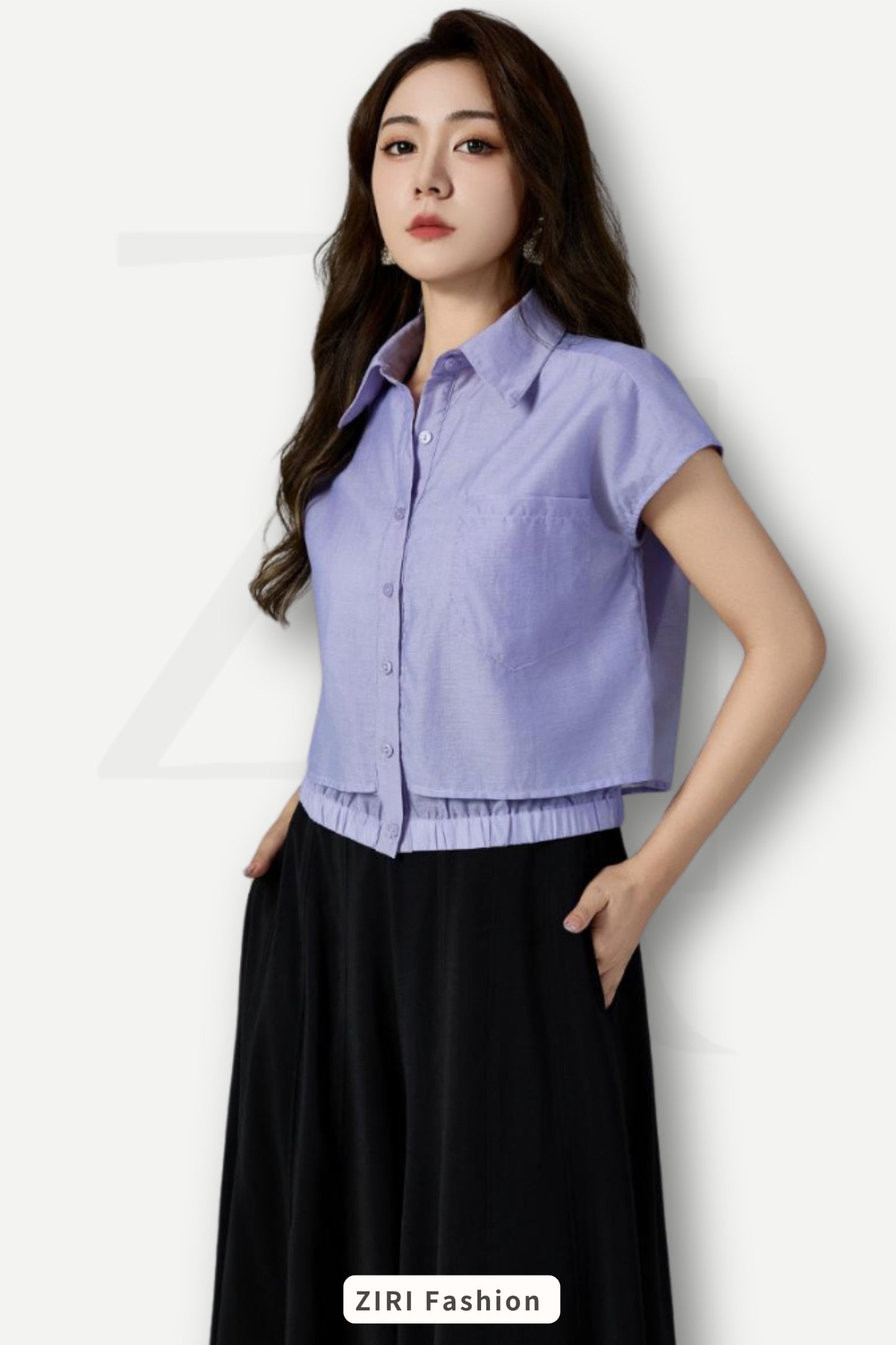 Ziri Tencel Layered Shirt