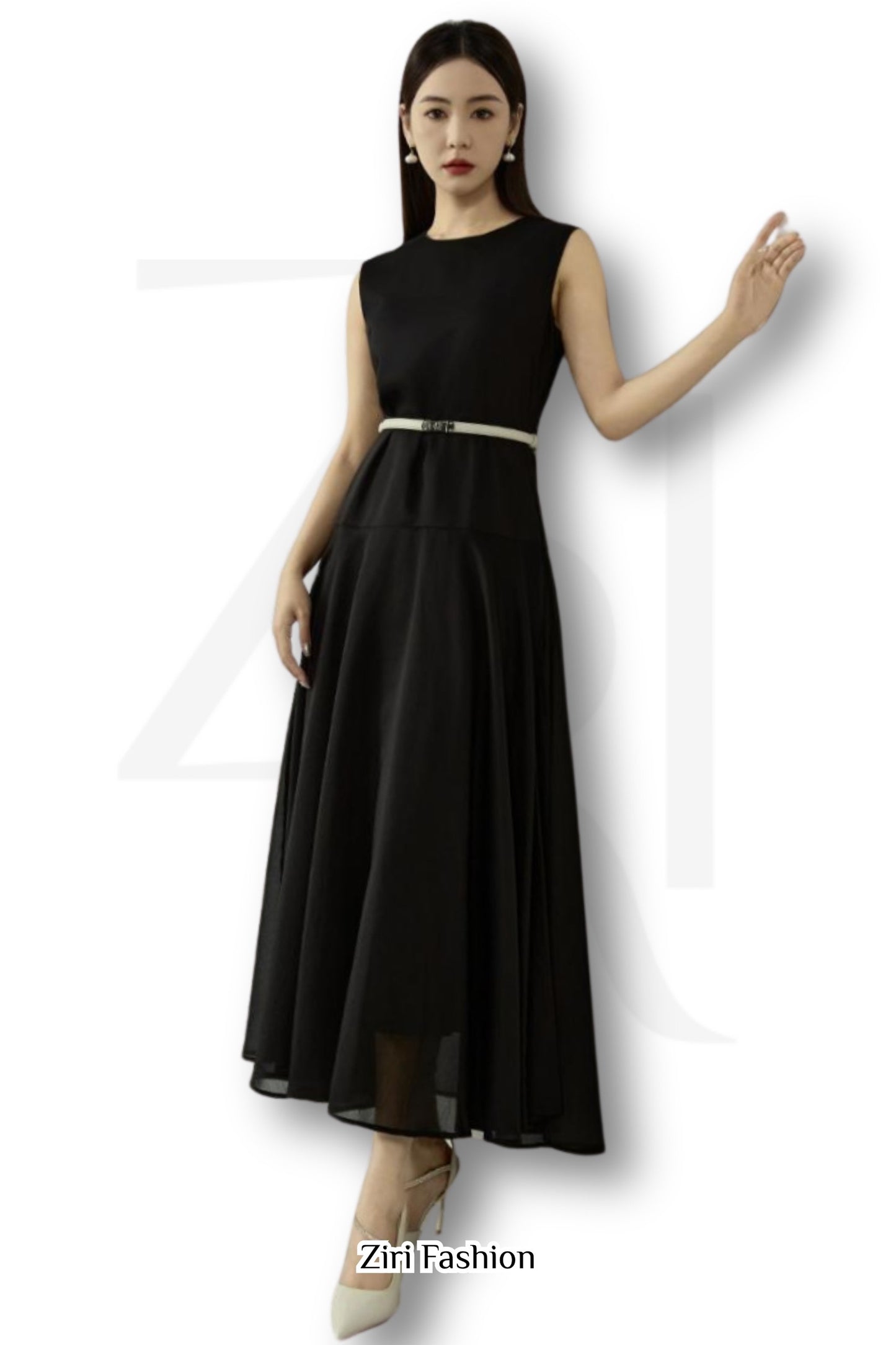 Ziri Tencel Slip-on Dress