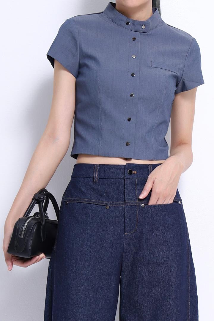Nikki High Rise Barrel Pants
