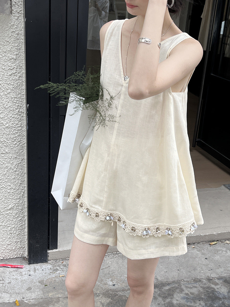 Zoe Bohemian Linen Setwear