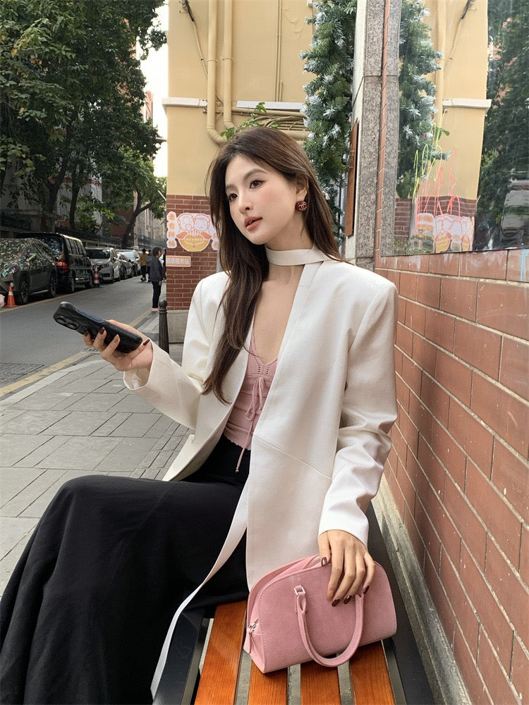 Zena Oversized Linen Blazer