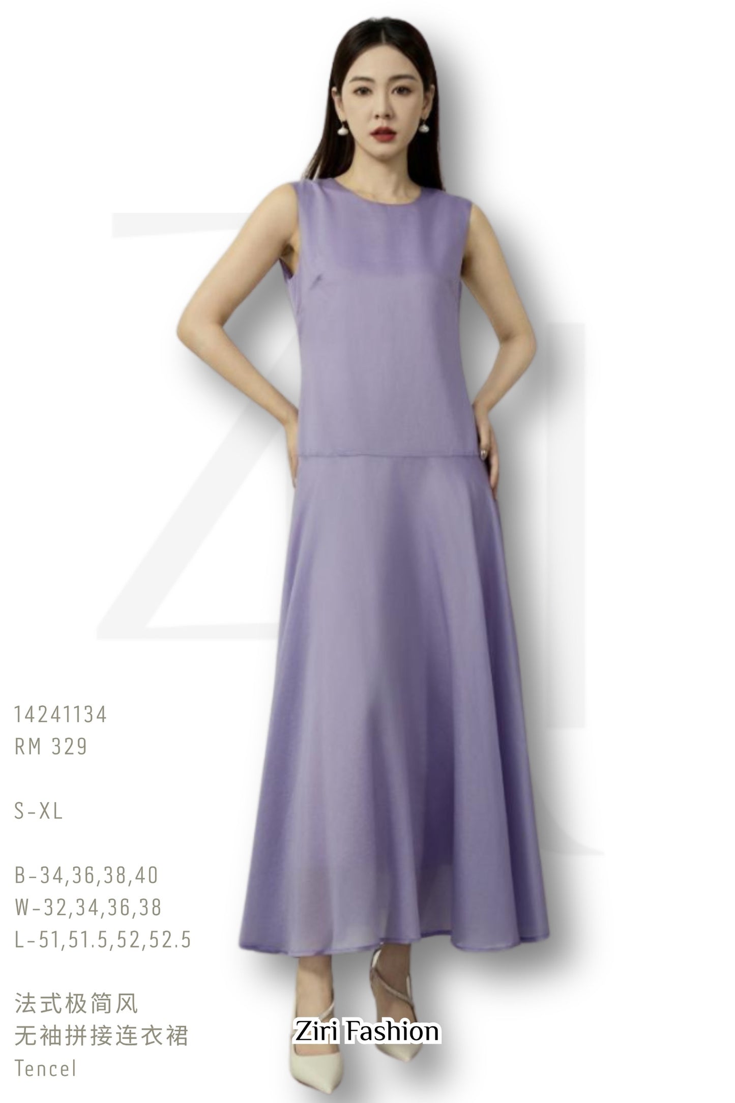 Ziri Tencel Slip-on Dress