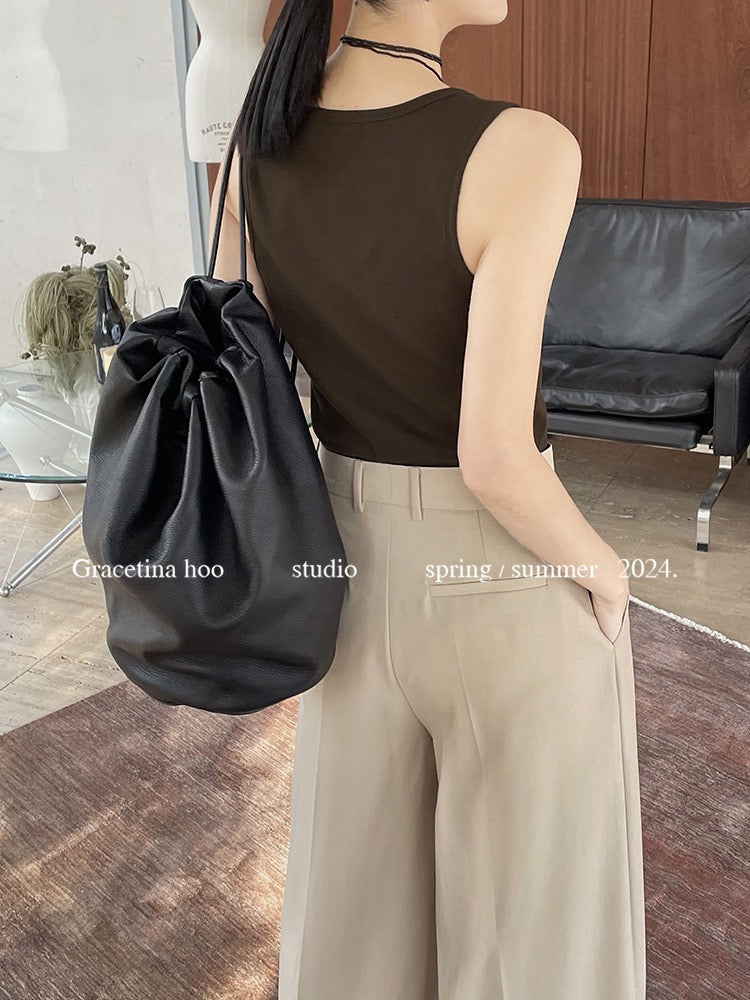 Faye Overlap Wide Leg Pants