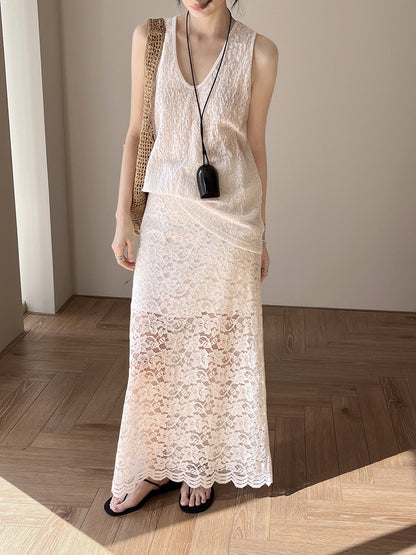 Laurine Lace Midaxi Skirt