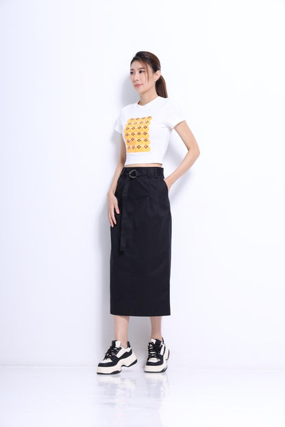 Mikan Fitted Crop Tee