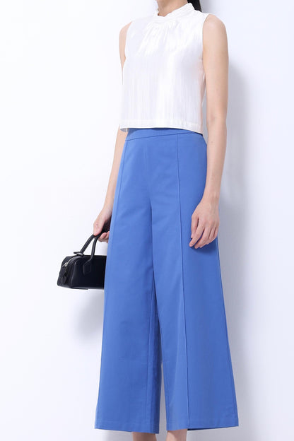 Veron Round Neck Satin Top