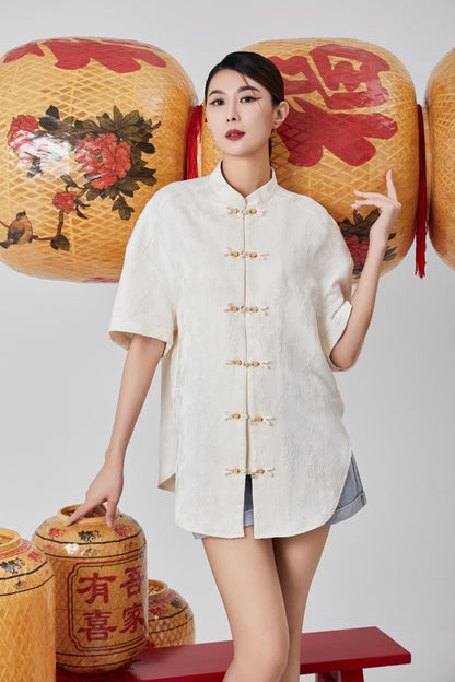 Zhao Orient Oversized Top