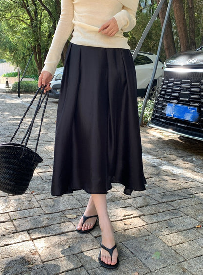 Valentina Pleated A-line Skirt