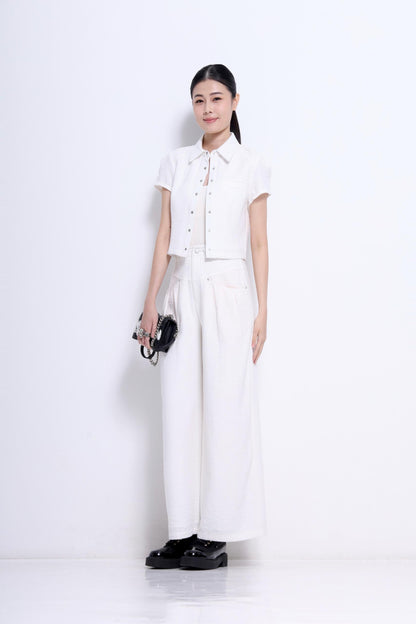 Celeste Linen Button Down Top