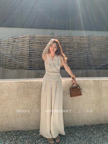 Lucy V-Neck Relaxed Pants Set