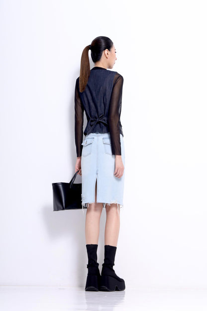 Olivia Faux Leather Vest