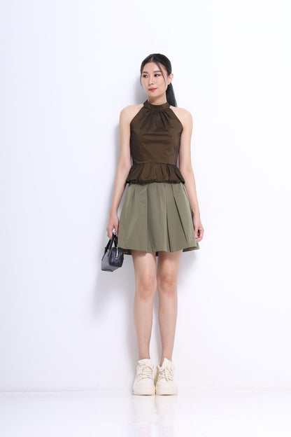 Talia Peplum Ruffles Top